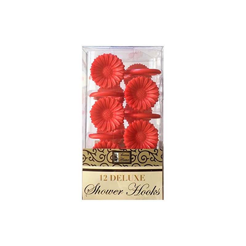 Better Home 12 Daisy Flower Deluxe Shower Hooks S" Shaped