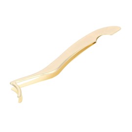 FOMIYES Eyelash Curler Fake Eyelashes Lash Tweezers Eyelash Extension Applicator Tool Eyelash Applicator Tool Lash Clip Eyelash Extension Clip Eyelash Nipper Stainless Steel Golden