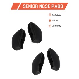Bwake Replacement Nose Pieces Pads for Oakley Flak Jacket XLJ/Flak 2.0 XL/Half Jack XLJ/Half Jacket 2.0 XL Sunglasses - Black