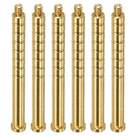 PATIKIL 200 Grain Archery Arrow Insert 0.244 Inch, 6 Pack Brass Arrow Weight Bolt for Field Points Shaft