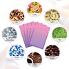 Funfery 100 Pcs Resealable Smell Proof Bags for Food Storage,Gradient