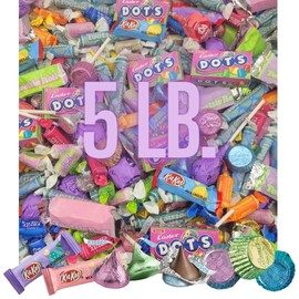 Easter Chocolates Candy Variety Mix - Egg Hunter Basket Stuffers - Includes Kisses Childs Play MIx, ReesesMini Cups, KitKat - 5 Pound Bag - Induvidually Wrapped Bulk Pack
