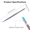 Jaasuee 2-Piece Eyelash Lift Perm Tool Set - Stainless Steel