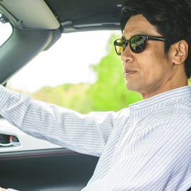 Lancetti Men's Polarized Sunglasses for Driving, LC-S105 Brown Demi/Polarized Brown