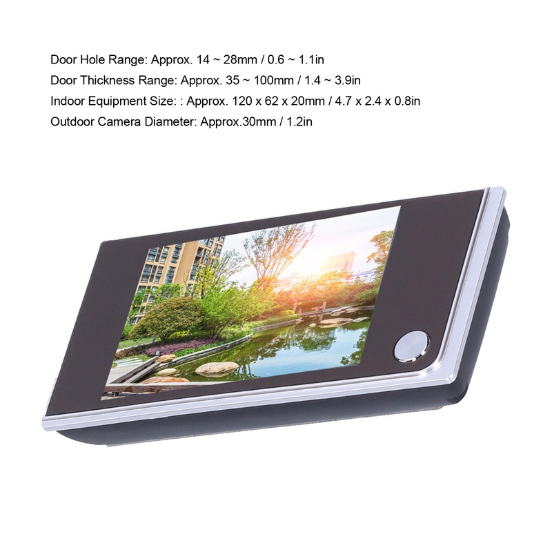 3.5inch LCD Screen Digital Door Viewer 120 Degree Angle Viewer