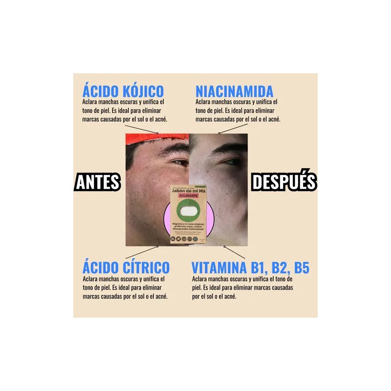 Jabon Aclarante De Mi Má | Ácido Kojico