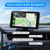 VUKARUAL Wireless Carplay and Android Auto Screen for Car, 7"