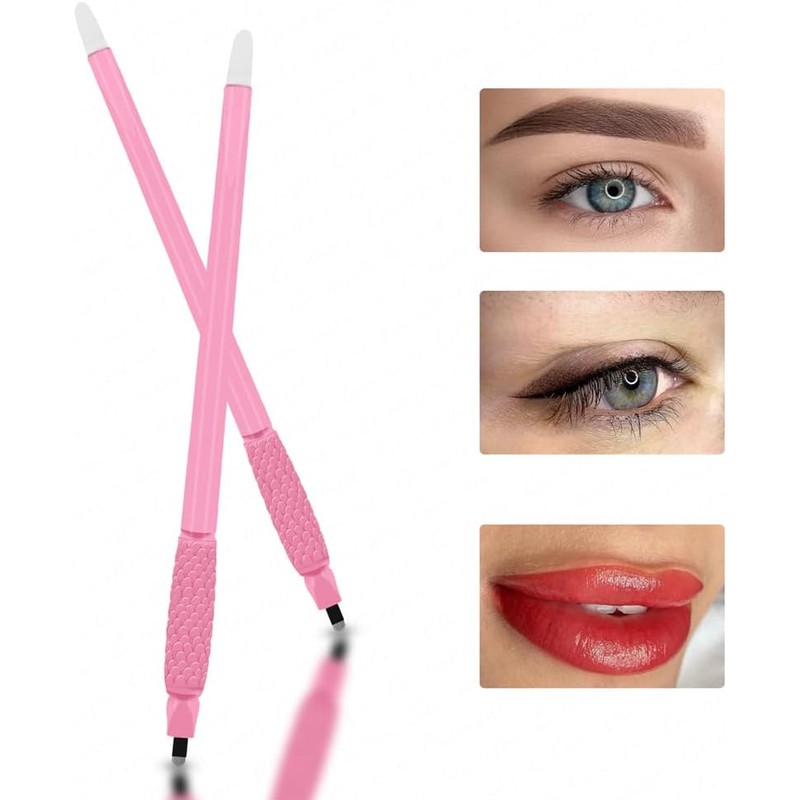 10 Lápices Desechables de Microblading para Cejas: Herramienta Manual de