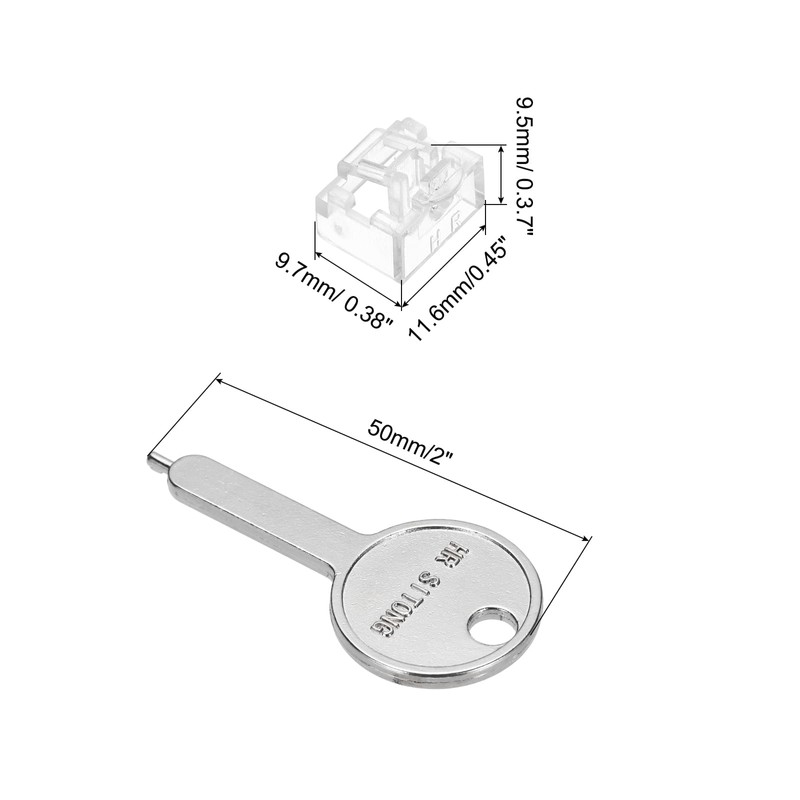 sourcing map 12pcs Port Blocker Locking RJ45 Port/Dust PC Blocker