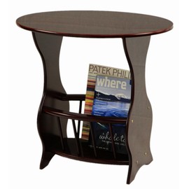 Frenchi Furniture Magazine Table, Dark Cherry
