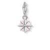 Thomas Sabo 925 Sterling Silver Birthstone Charm, Silver, Pink, White,