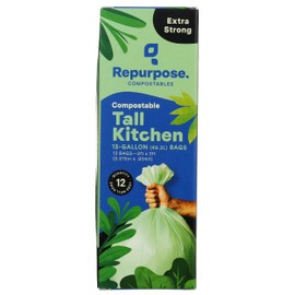 Repurpose, Compostable Kitchen Trash Bag, 12 Count
