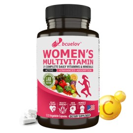 Women’s Multivitamin Capsules, Daily Nutritional Supplement for Skin Hair Nails & Bone Support, Immune Support Formula, Easy-to-Take, 120 Count