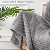 Yebeda Cuddly Waffle Blanket, 130 x 170 cm, Light Grey,