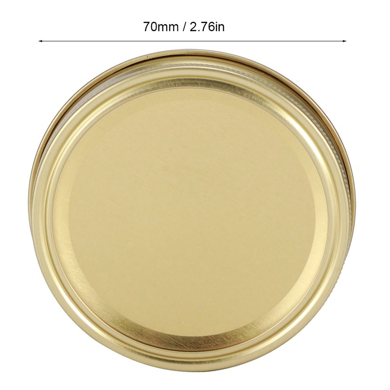 Stainless Steel SplitType Mini Glass Jar Lids Container Sealing Cover
