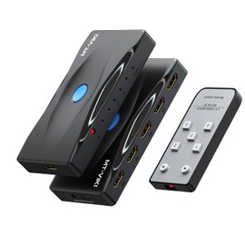 4K 60Hz HDMI Switch 5 Port, MT-VIKI 4K HDMI Switch Splitter 5 in 1 Out with IR Remote Control, HDMI Selector Box for Firestick HDTV Game Console, Support 3D UHD HDCP2.2