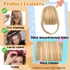 DOAGEAS Clip in Bangs, Clip on Wispy Bangs, Bangs Hair