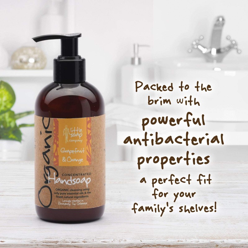 Little Soap Company Organic Rose Geranium Liquid Soap 250ml