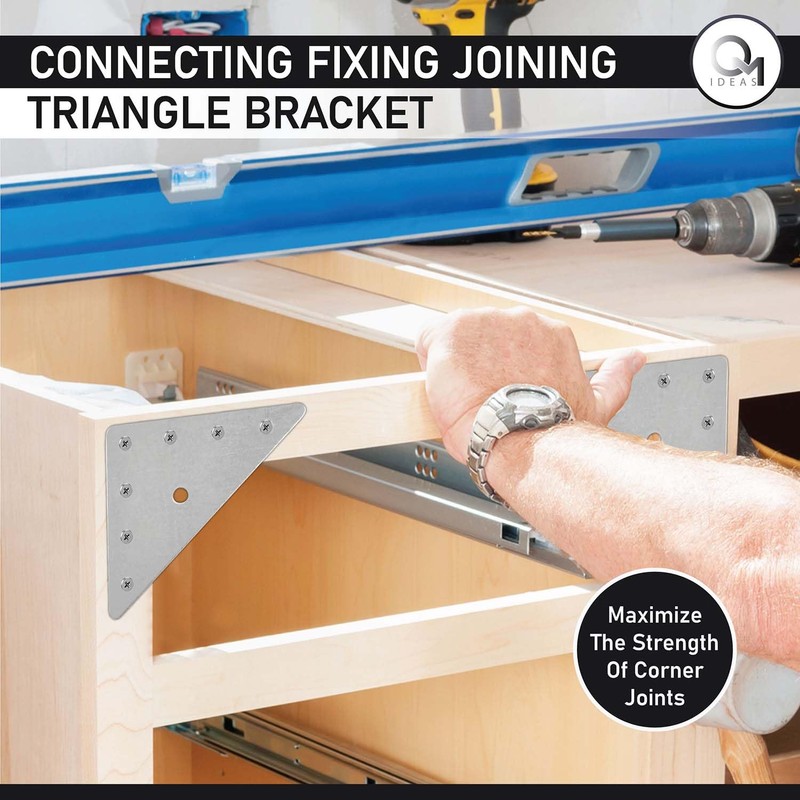 OMIDEAS 15 x Corner Bracket (90 x 90 x 1.5)