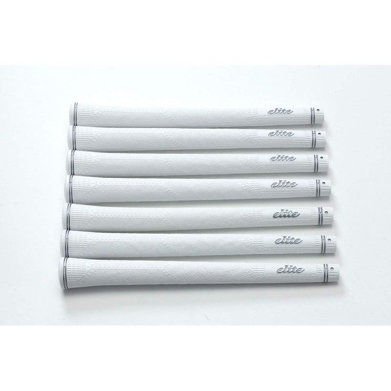 elitegrips MX55 Golf Grips, Set of 7, Silver White (SW)