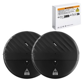 SAMIKAGO Security Alarm, Window and Door, Ultra Thin, Loud Volume, Security Buzzer, Security Goods, Vibration Alarm, Crime Prevention, Easy Installation, Security Device Sticker Included (Black, Set