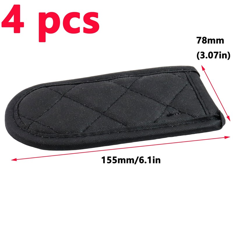 Antrader Cast Iron Handle Cover, 4 Pack Cast Iron Skillet