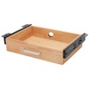 Infankey Under Desk Drawer, Upgrade Wood Under Desk Mounted Sliding