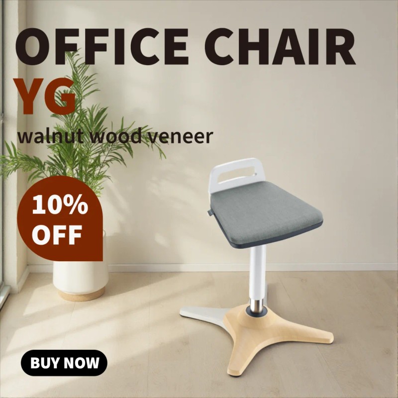 Ergonomic Height Adjustable Perch ELaning Stool Office Balance Active Seat