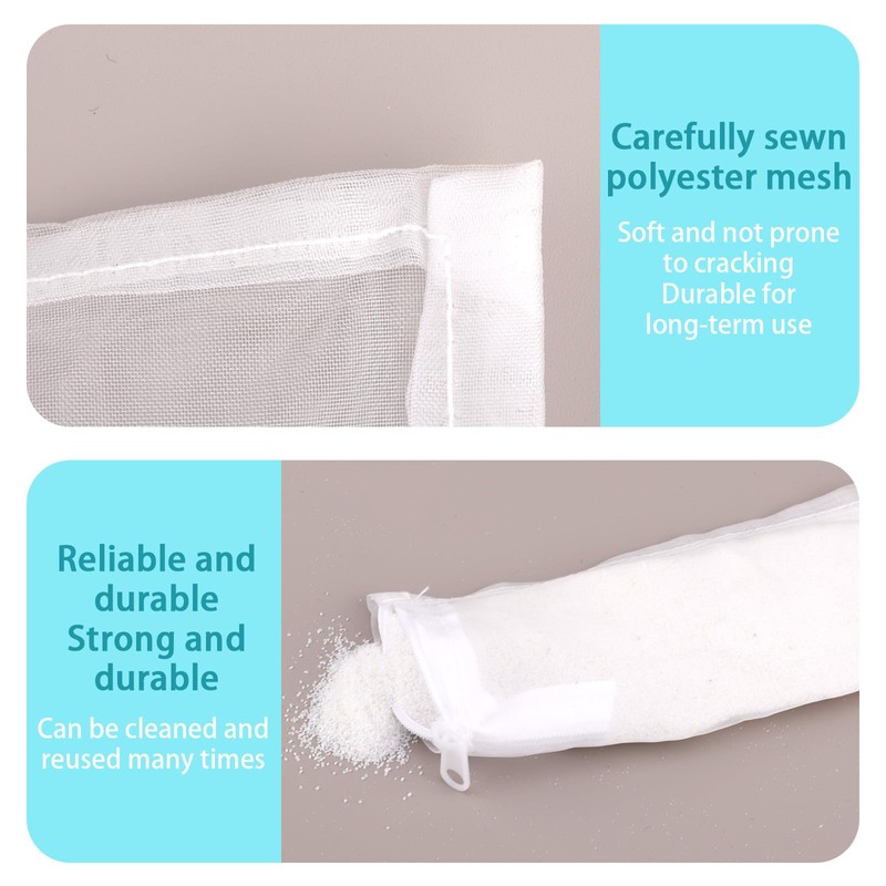 BOXOB Pack of 10 Aquarium Filter Media Bags, 100 Micron