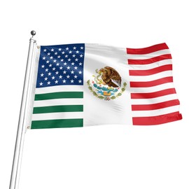 Mexican Flag 3x5 feet Mexican National Flag Double Sided for Indoor and Outdoor Patriotic Banner Outdoor Decoration (style2)