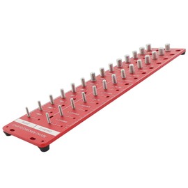raseparter 28-Piece Nut and Bolt Thread Checker Bolt and Nut Identifier Gauge with 14 Metric and 14 Inch Sizes
