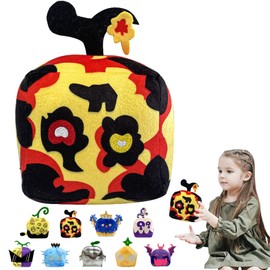 POPOYU Blox Fruits Plushies,Blox Fruits Soft Stuffed Animal Pillow,Blox Fruits Plush Box Toy,Cute Animal Soft Stuffed Blox Fruit Figure Soul Plush Doll Toys for Kids Birthday Gifts Bedroom Decoration