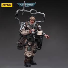 Warhammer 40K: Astra Militarum Cadian Command Squad Veteran with Master Vox 1:18 Scale Figure