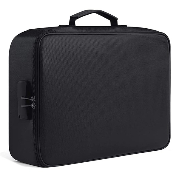 Oewnvmd Fireproof Document Bag with Lock Home Office Travel Fireproof
