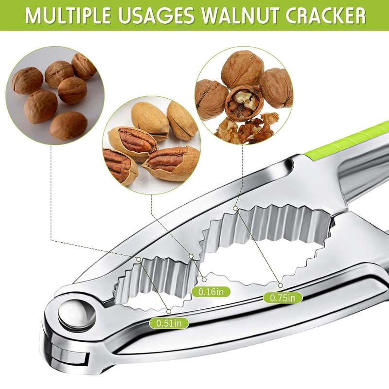 QckZee Nutcracker, High-Quality Nutcracker for Walnuts and Hazelnuts, Ergonomic Handle