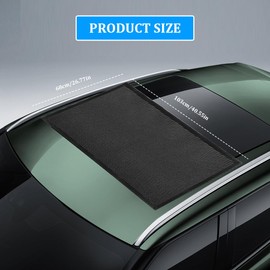 Tecledsn Car Sunroof Breathable Sun Shade, Car Window Screens for Camping, Sun Shade Magnetic Net, Automotive Essentials Accessories Quick Install UV Sun Protection Cover Universal for Vehicles