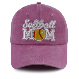 Softball Gifts for Women, Softball Mom Essentials Baseball Cap, Sports Mama Hat, Christmas Mothers Day Retirement Birthday Gifts for Grandma Gigi Mimi Pink