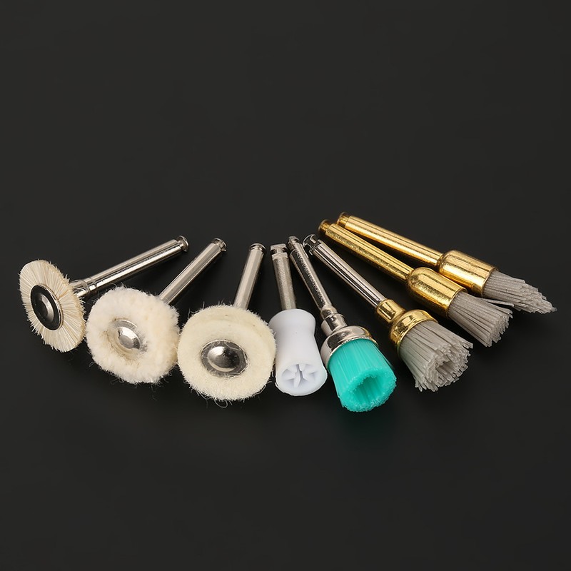 80pcs Dental Tool Kit Polishing Cup Alumina Nylon Brush Cotton