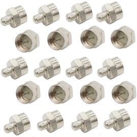 AIMHDUTY Coax Cap Cover 20-Pack F Type Cap Protective Cover, Coaxial Terminator Caps 75ohm for Wall Plates, Ports on Splitter, AMP, Coaxial Cable, TV Antenna, Booster