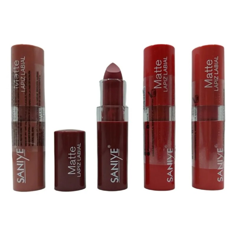 Set De 6 Lapices Labiales Efecto Matte Tonalidad Vibrante