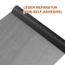 LOMUG Faux Leather Sold by the Metre, 200 x 140 cm, Waterproof Leather Fabric, Grained Faux Leather, Textured Leather Fabric, Leather Cracks Repair, Cover Fabric, Furniture Fabric, Leather Patch for