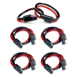 5 Pieces 10 Gauge 12" Quick Disconnect Power Wire Cable Harness