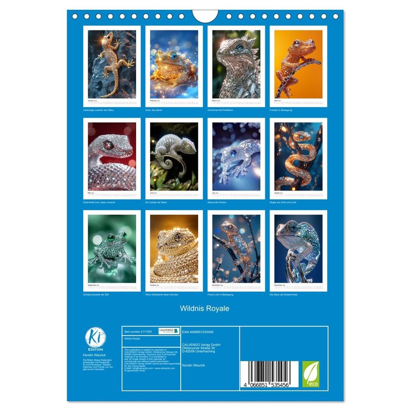 Wilderness Royale, US-Version (Wall Calendar 2026 DIN A4 Portrait), CALVENDO
