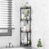 SWTYMIKI Corner Shower Caddy Standing - 4 Tier Stainless Steel