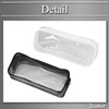 BUZZxSELECTION AC134 Stationery Case, Transparent, Clear, Pen Case, Pencil Bag,