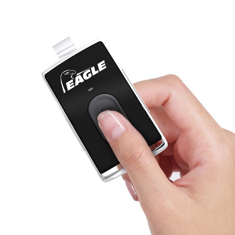 EAGLE ACCESS CONTROL SYSTEMS, INC. Black and Chrome Remote Control