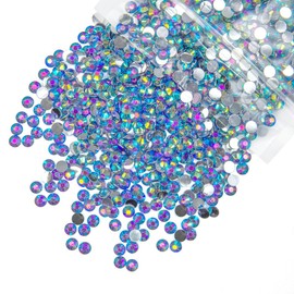 qiipii 5300PCS 3mm Dark Purple AB Resin Rhinestones for Crafting Flatback Deep Purple Stones Bulk SS10 Diamonds Crystals Gems Charms Supplies for Nails Face Eyes Makeup Tumblers Bottles Crafts Shoes