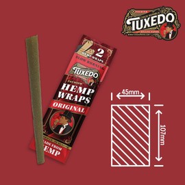 TUXEDO ROLLING WRAP PAPER ORIGINAL (2) / Made in DOMINICAN REPUBLIC/SLOWBURNING (PACK OF 5)