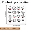 PLIGREAT Funny Expressions Golf Ball Markers 32 Pcs Creative Pattern