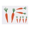 4 x 'Two Large Carrots ' Temporary Tattoos - Water